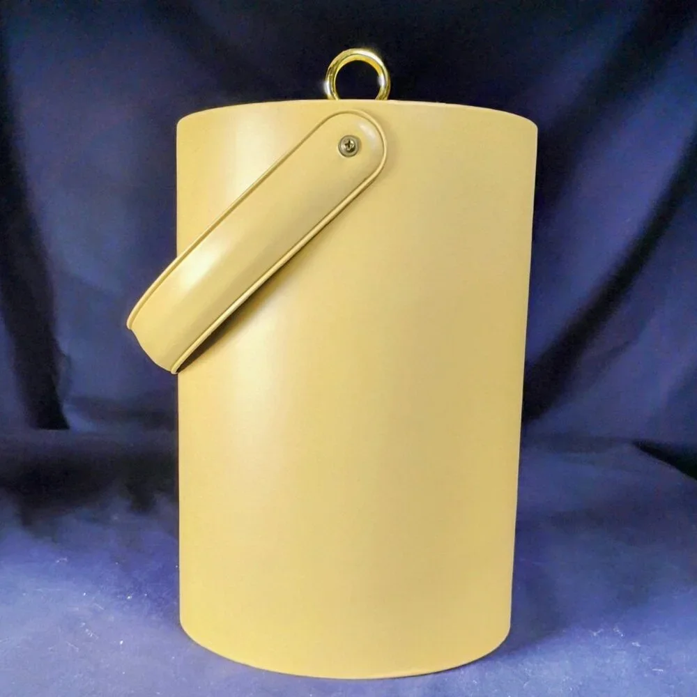 Vintage Georges Briard Leather Look Ice Bucket